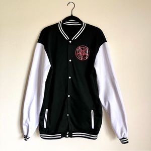 Unisex XXL Satanist Goth Varsity Jacket